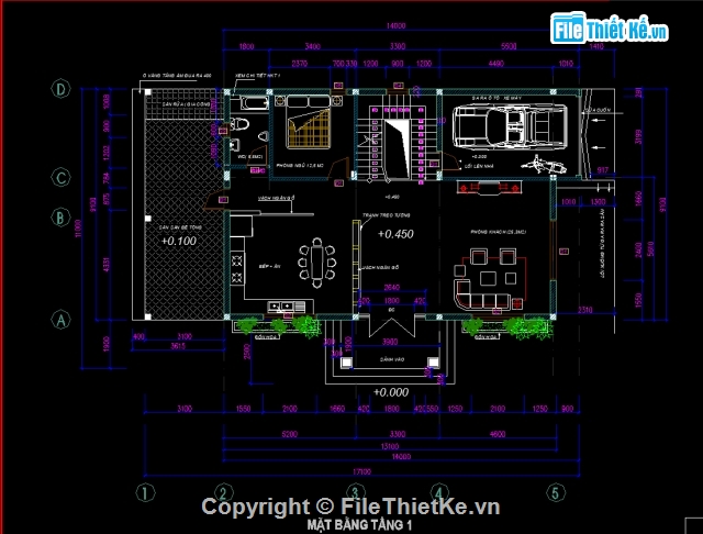 biệt thự 2 tầng,biệt thự phố,Bản vẽ nhà phố,biệt thự 2 tầng 11x17.1m,nhà phố 2 tầng 5x20m