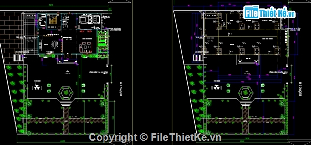 biệt thự 2 tầng,biệt thự phố,Bản vẽ nhà phố,biệt thự 2 tầng 11x17.1m,nhà phố 2 tầng 5x20m