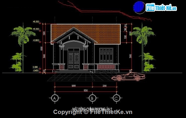 Top 50 mẫu bản vẽ cad nhà cấp 4 mái thái chi tiết nhất