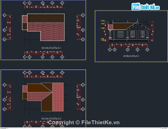 Filethietke nhà 1 tầng,Filethietke Bản vẽ nhà cấp 4,Filethietke mẫu nhà cấp 4,Filethietke nhà cấp 4,Filethietke Nhà mái thái