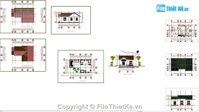 Filethietke nhà 1 tầng,Filethietke Bản vẽ nhà cấp 4,Filethietke mẫu nhà cấp 4,Filethietke nhà cấp 4,Filethietke Nhà mái thái