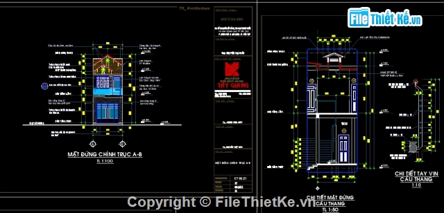 Bản vẽ nhà phố,nhà phố 5x20m,full nhà phố 5x20m,nhà phố 2 tầng