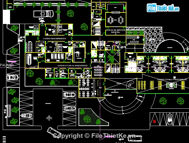 Bản vẽ chi tiết,3d chi tiết,mẫu bệnh viện,bản vẽ bệnh viện