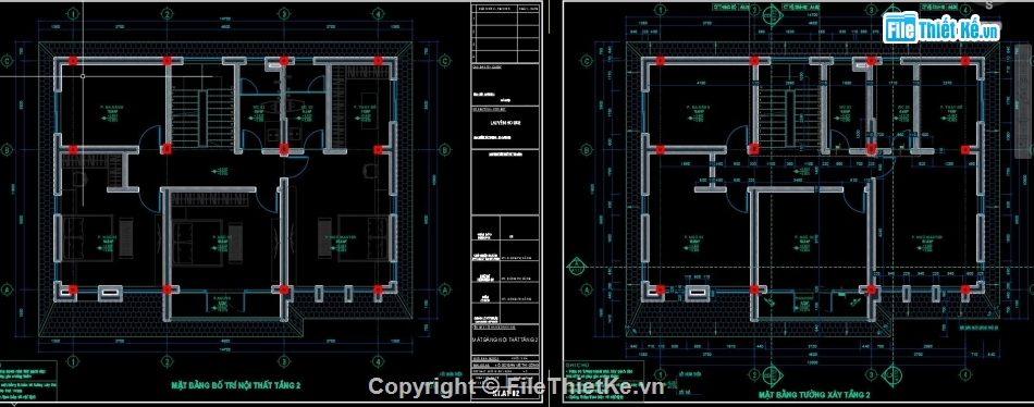 cad biệt thự,file cad biệt thự,bản vẽ autocad biệt thự,biệt thự 2 tầng rưỡi,biệt thự 2 tầng 1 tum