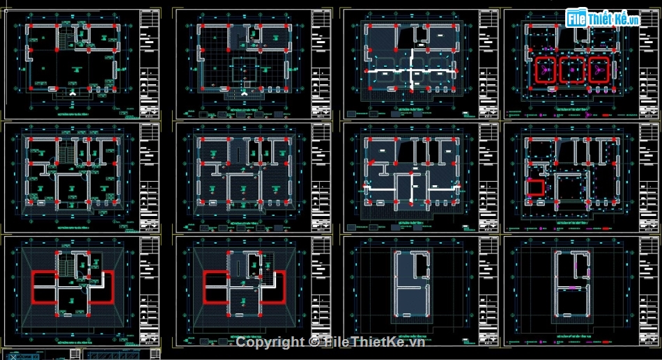 cad biệt thự,file cad biệt thự,bản vẽ autocad biệt thự,biệt thự 2 tầng rưỡi,biệt thự 2 tầng 1 tum