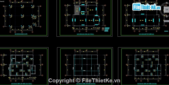 bản vẽ biệt thự 2 tầng,Bản vẽ biệt thự 3 tầng,CAD biệt thự 2 tầng 7.7x8.5m,biệt thự 2 tầng,CAD biệt thự 2 tầng