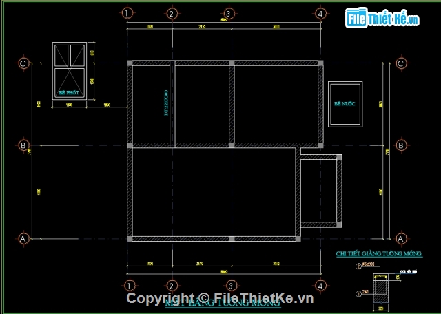 bản vẽ biệt thự 2 tầng,Bản vẽ biệt thự 3 tầng,CAD biệt thự 2 tầng 7.7x8.5m,biệt thự 2 tầng,CAD biệt thự 2 tầng