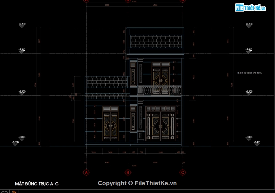 kiến trúc nhà chữ L,nhà 2 tầng 8.5x15.2m,bản vẽ nhà 2 tầng,thiết kế nhà 2 tầng chữ L,mẫu nhà 2 tầng đẹp