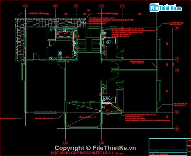 bản vẽ kiến trúc,mẫu biệt thự 2 tầng đẹp,biệt thự mái ngói