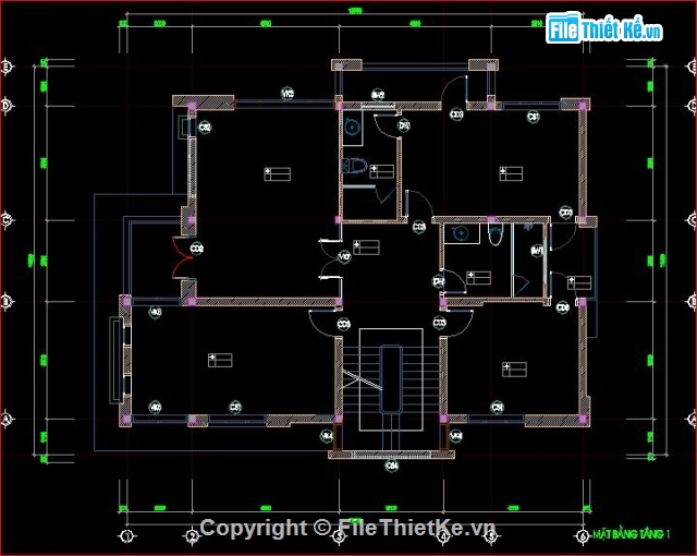 Thiết kế kiến trúc,kết cấu biệt thự,biệt thự 3 tầng đẹp,biệt thự 3 tầng mái thái