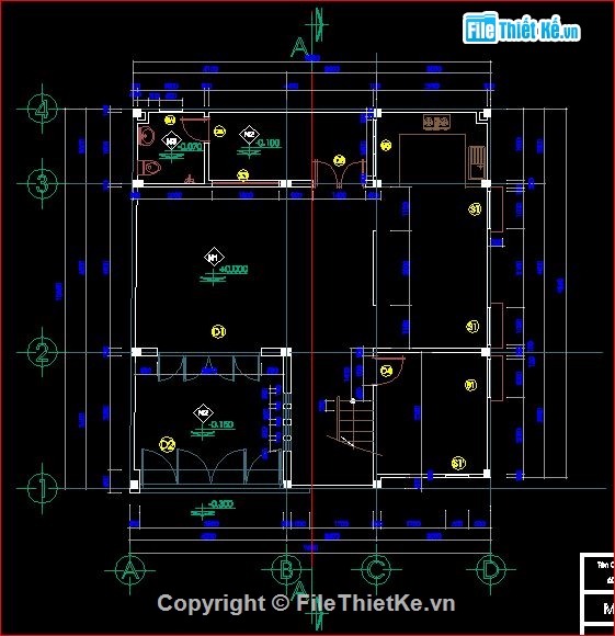 bản vẽ biệt thự,kích thước bản vẽ,mẫu biệt thự,biệt thự phố