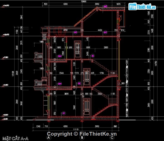 biệt thự hiện đại,bản vẽ kiến trúc,kiến trúc biệt thự,biệt thự kiểu Pháp