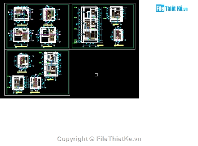 Biệt thự kt 7.5 x 17.5,Biệt thự 4 tầng,kiến trúc 4 tầng,full biệt thự 4 tầng,Bản vẽ chi tiết,4 tầng