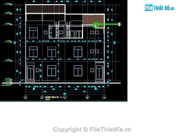 Biệt thự kt 7.5 x 17.5,Biệt thự 4 tầng,kiến trúc 4 tầng,full biệt thự 4 tầng,Bản vẽ chi tiết,4 tầng