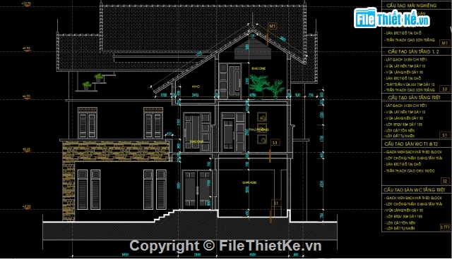 biệt thự 3 tầng,kiến trúc 3 tầng,bản vẽ cad biệt thự 3 tầng,cad biệt thự 3 tầng,bản vẽ cad biệt thự