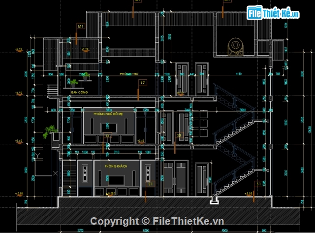 biệt thự 3 tầng,kiến trúc 3 tầng,bản vẽ cad biệt thự 3 tầng,cad biệt thự 3 tầng,bản vẽ cad biệt thự