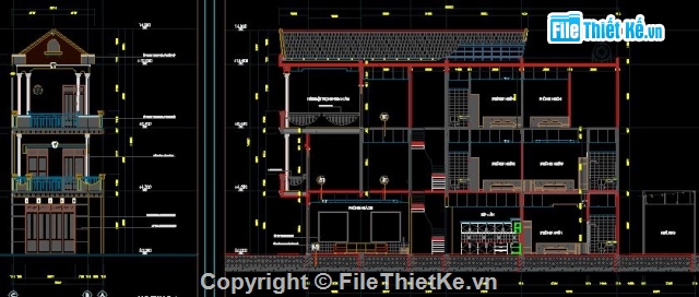 nhà phố 3 tầng,bản vẽ nhà phố,mẫu nhà phố đẹp