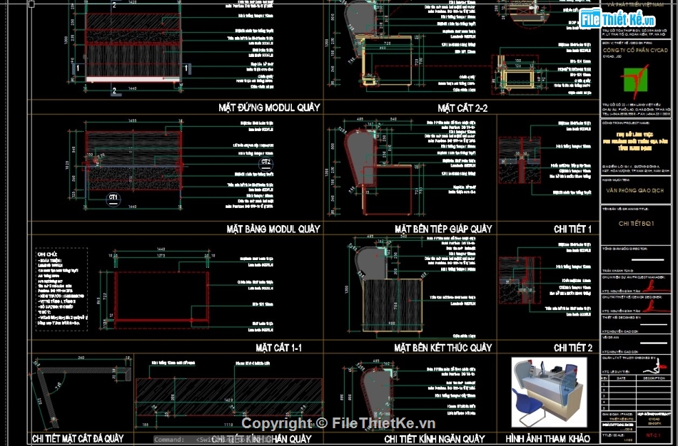 nội thất ngân hàng,bổ kỹ thuật nội thất văn phòng,bổ chi tiết văn phòng