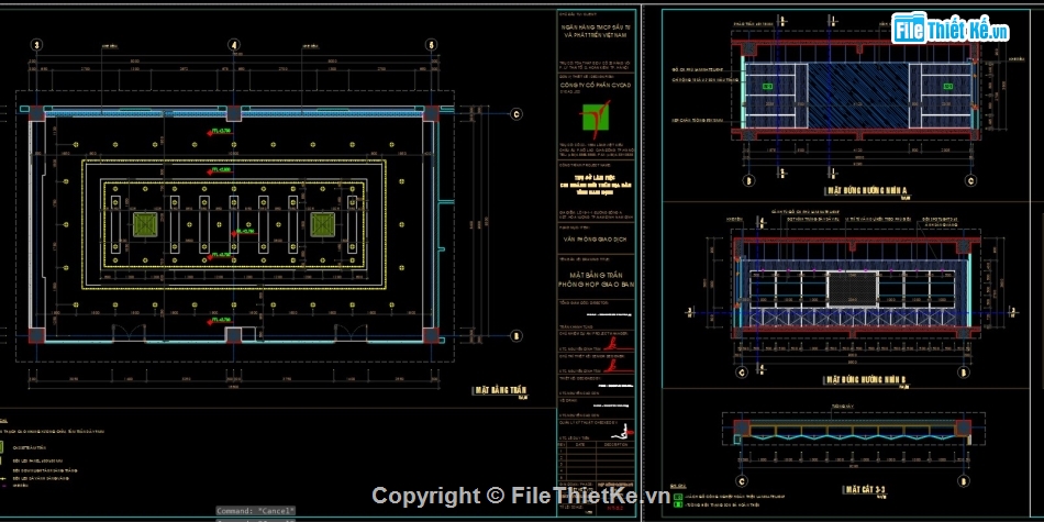 nội thất ngân hàng,bổ kỹ thuật nội thất văn phòng,bổ chi tiết văn phòng