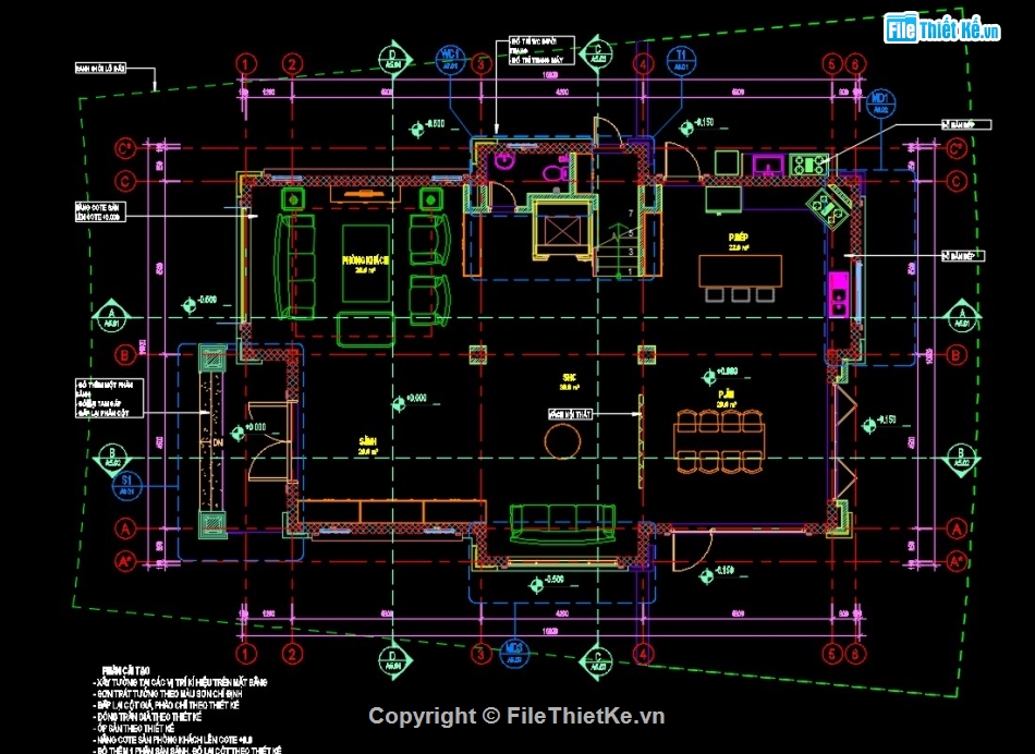 điện nước biệt thự,bản vẽ biệt thự 3 tầng,bản vẽ cad biệt thự 3 tầng