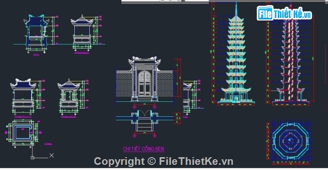 nâng cấp cải tạo,Bản vẽ cad chùa Tích Sơn,chùa Tích Sơn,tu bổ chùa,nâng cấp chùa,cải tạo chùa