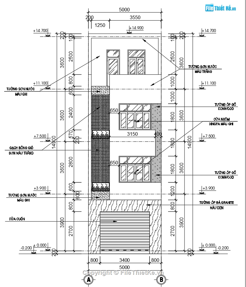 bản vẽ căn hộ cho thuê,căn hộ cho thuê,căn hộ cho thuê 3 tầng,file cad căn hộ cho thuê 3.5 tầng