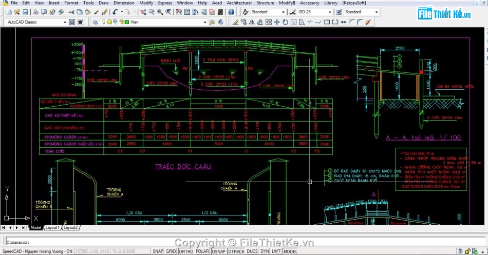 Cad cầu giao thông,giao thông nông thôn,Bản vẽ cầu giao thông,cầu nông thôn,Bản vẽ cầu giao thông nông thôn