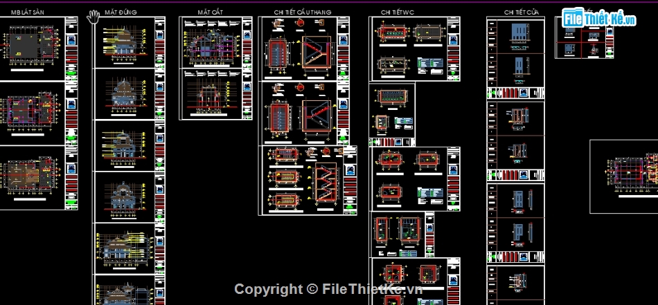 Chùa Pháp Hội,Bản vẽ Chùa,File cad chùa,Bản vẽ cad chùa,Hồ sơ bản vẽ chùa,File cad Chùa Pháp Hội