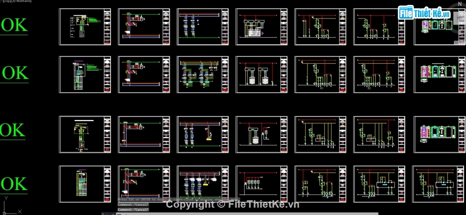 bản vẽ shop tủ điện,bản vẽ cad tủ điện,bản vẽ tủ điện