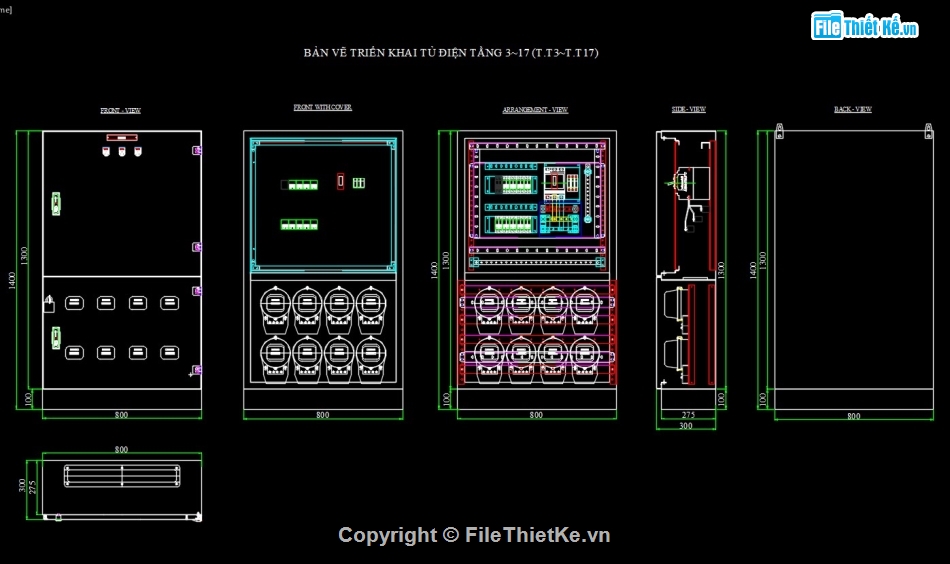 bản vẽ shop tủ điện,bản vẽ cad tủ điện,bản vẽ tủ điện