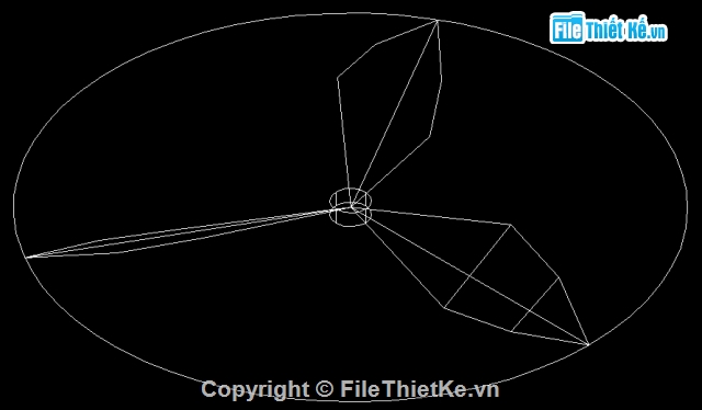 Bản vẽ,Bản vẽ autocad,chi tiết cánh quạt