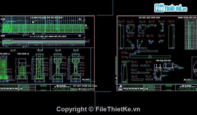 Bản vẽ chi tiết,Bản vẽ dầm,Bản vẽ dầm I,Bản vẽ dầm I=24.54m