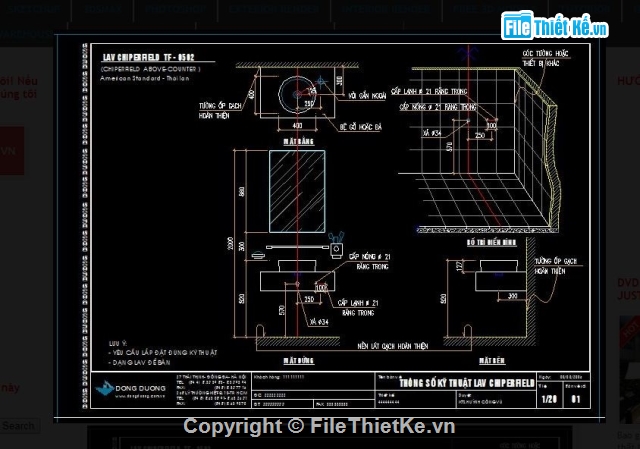 lavabo,cad nhà vệ sinh,bản vẽ nhà vệ sinh,Chi tiết nội thất nhà vệ sinh