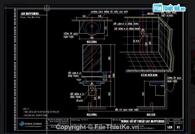 lavabo,cad nhà vệ sinh,bản vẽ nhà vệ sinh,Chi tiết nội thất nhà vệ sinh