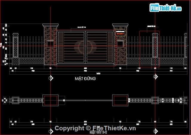 dự toán tường rào,Chi tiết tương rào+ dự toán,bản vẽ mẫu tường rào đẹp