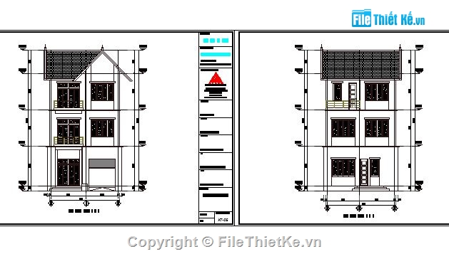 File cad biệt thự 3 tầng,Filethietke biệt thự 3 tầng,Bản vẽ biệt thự 3 tầng,mẫu biệt thự 3 tầng,BT 3 tầng 6.31x10.8m