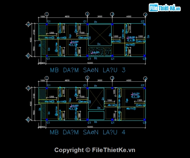 Bản vẽ chi tiết,Nhà phố KT 4x12m,kiến trúc nhà phố,kết cấu nhà phố,nhà phố lệch tầng