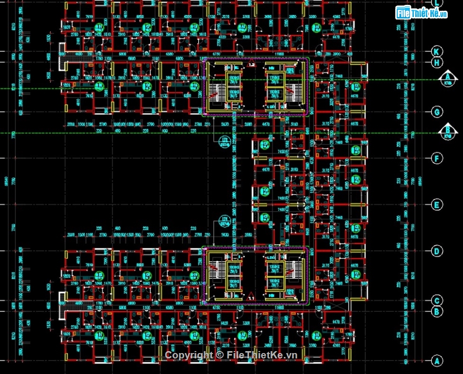 cad chung cư,bản vẽ full chung cư,bản vẽ cad nhà cao tầng