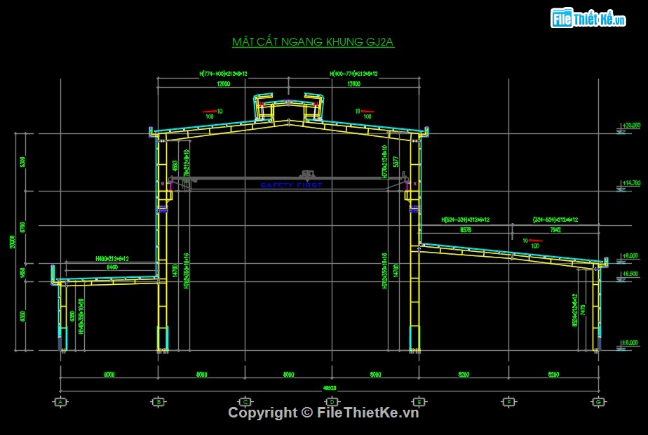 nhà xưởng,bản vẽ nhà xưởng,cad nhà xưởng