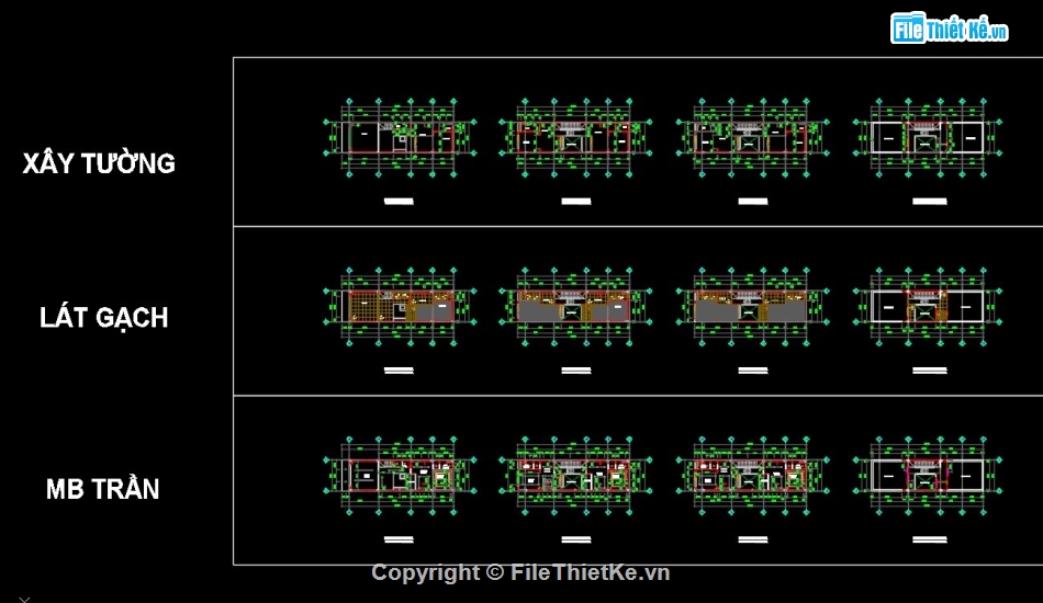 nhà phố 3 tầng,nhà 3 tầng,Bản vẽ full
