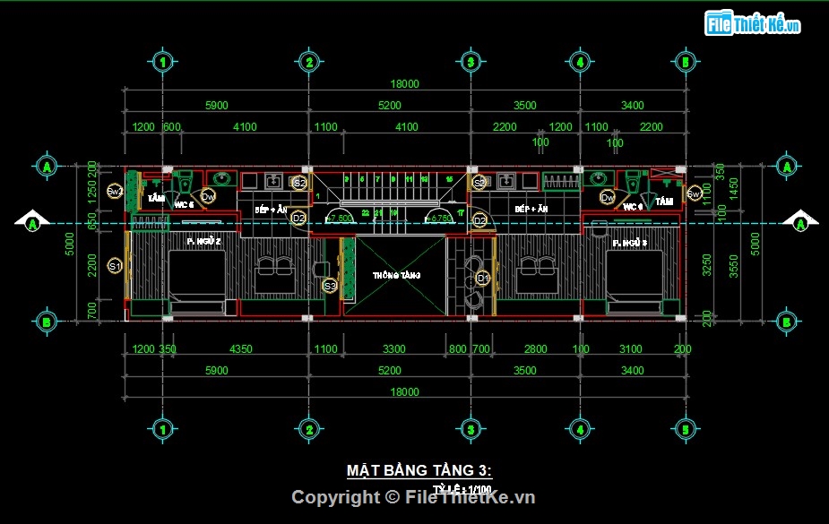 nhà phố 3 tầng,nhà 3 tầng,Bản vẽ full