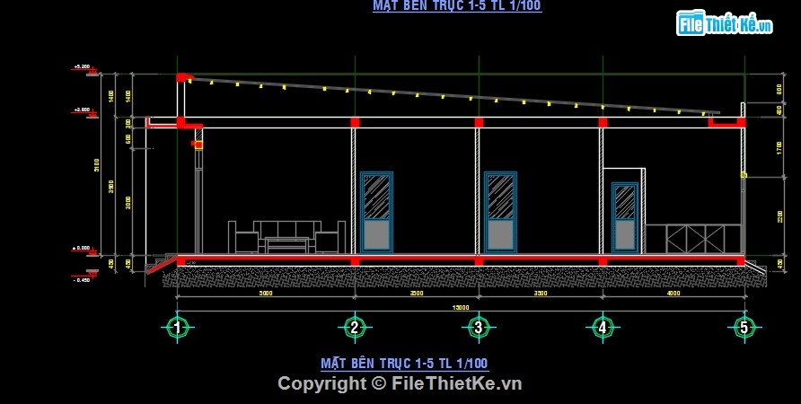 Bản vẽ full,1 tầng,nhà hiện đại