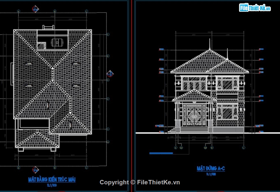 mái nhật 2 tầng,Bản vẽ full,Bản vẽ chi tiết