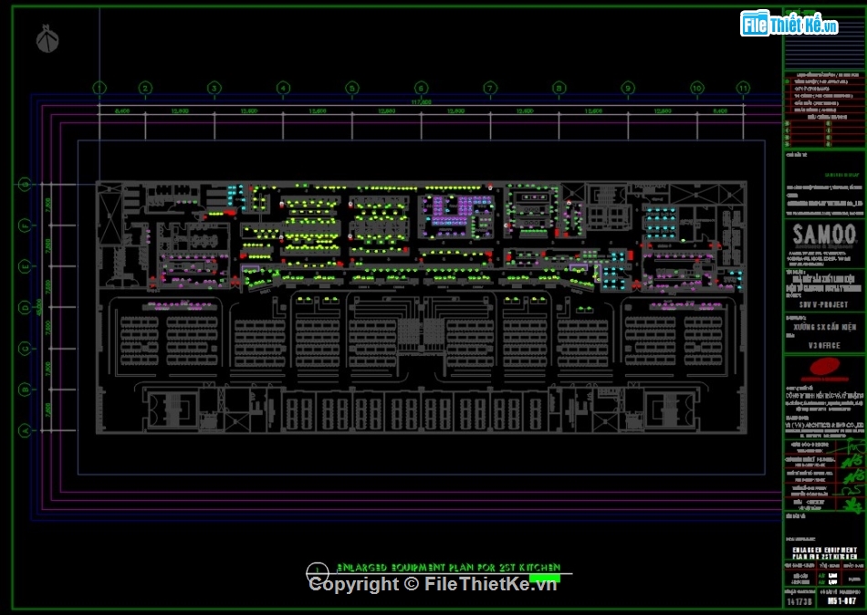 HVAC nhà máy,bản vẽ điều hòa nhà máy,bản vẽ cad HVAC nhà máy
