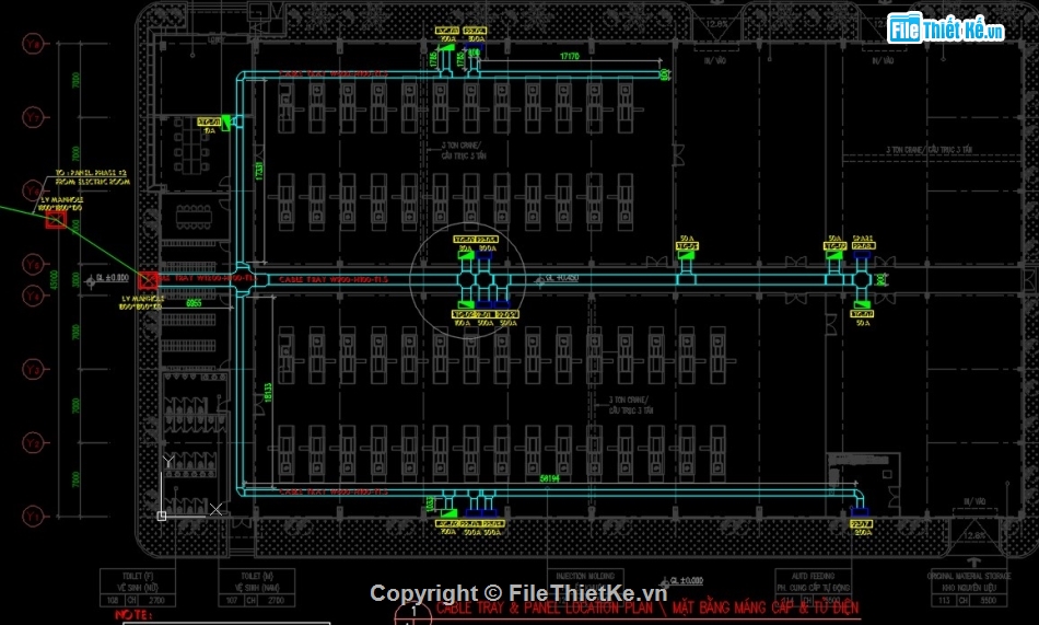 hệ thống điện,bản vẽ điện nhà máy,bản vẽ điện nhẹ nhà máy