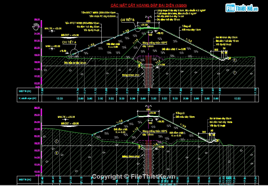 Cad hồ nước,File cad Hồ nước,Bản vẽ Hồ nước,File cad Hồ Ô Thum