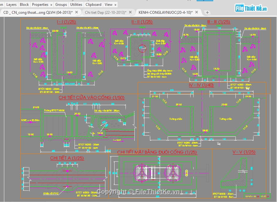 Cad hồ nước,File cad Hồ nước,Bản vẽ Hồ nước,File cad Hồ Ô Thum