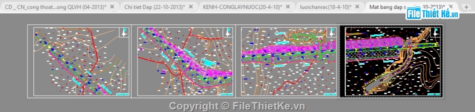 Cad hồ nước,File cad Hồ nước,Bản vẽ Hồ nước,File cad Hồ Ô Thum