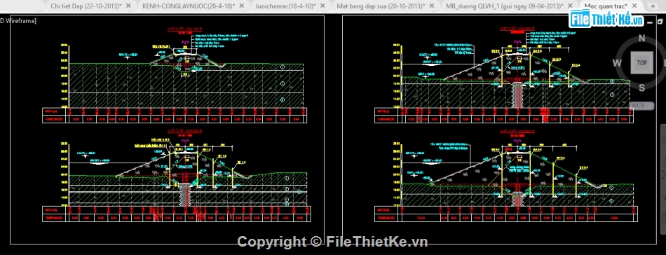 Cad hồ nước,File cad Hồ nước,Bản vẽ Hồ nước,File cad Hồ Ô Thum