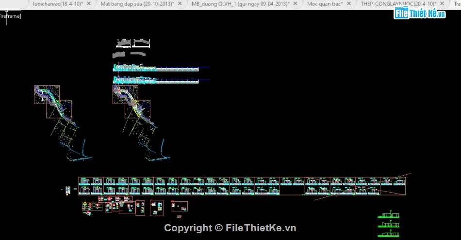 Cad hồ nước,File cad Hồ nước,Bản vẽ Hồ nước,File cad Hồ Ô Thum